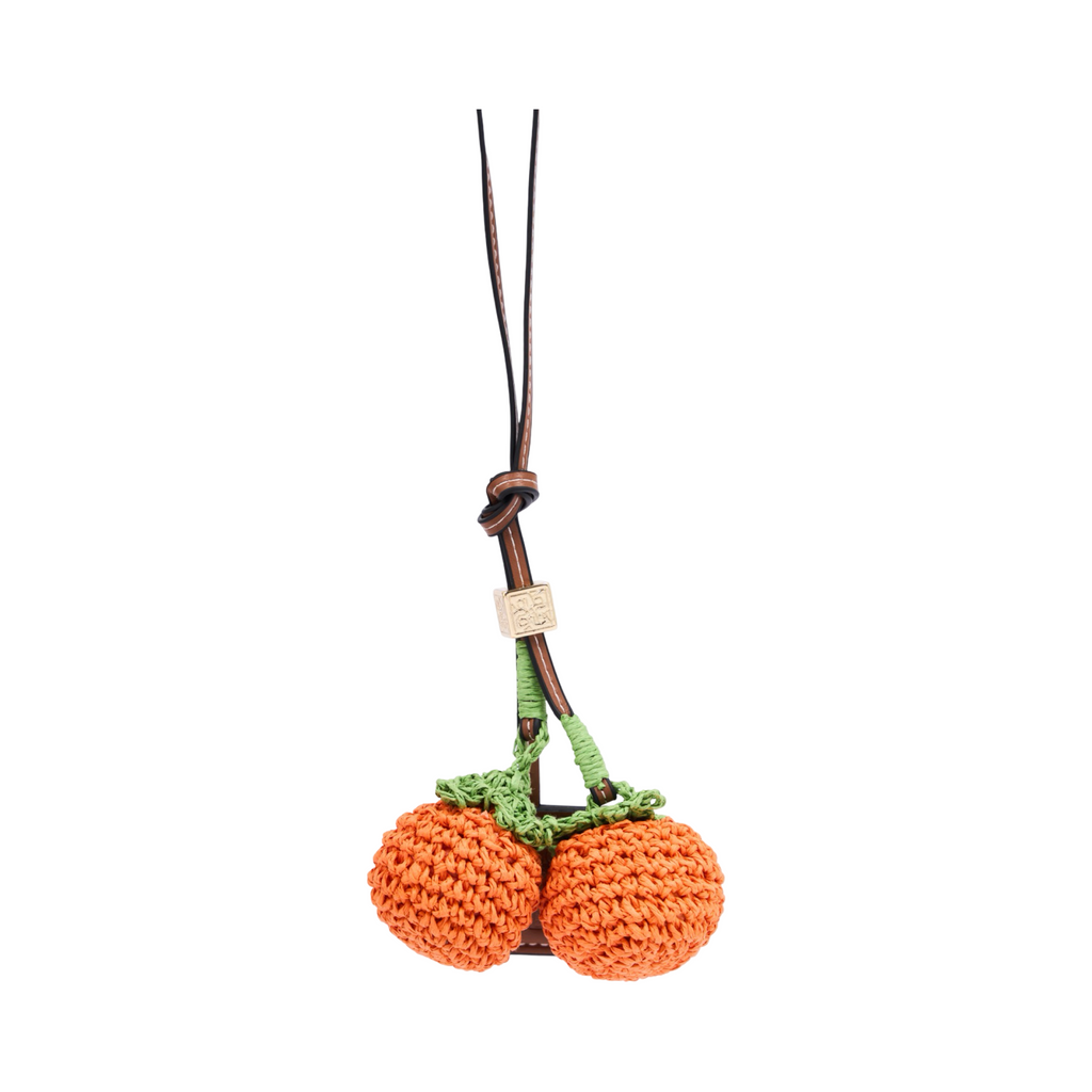 Fruity Crochet Bag Charm – Mandarin Orange