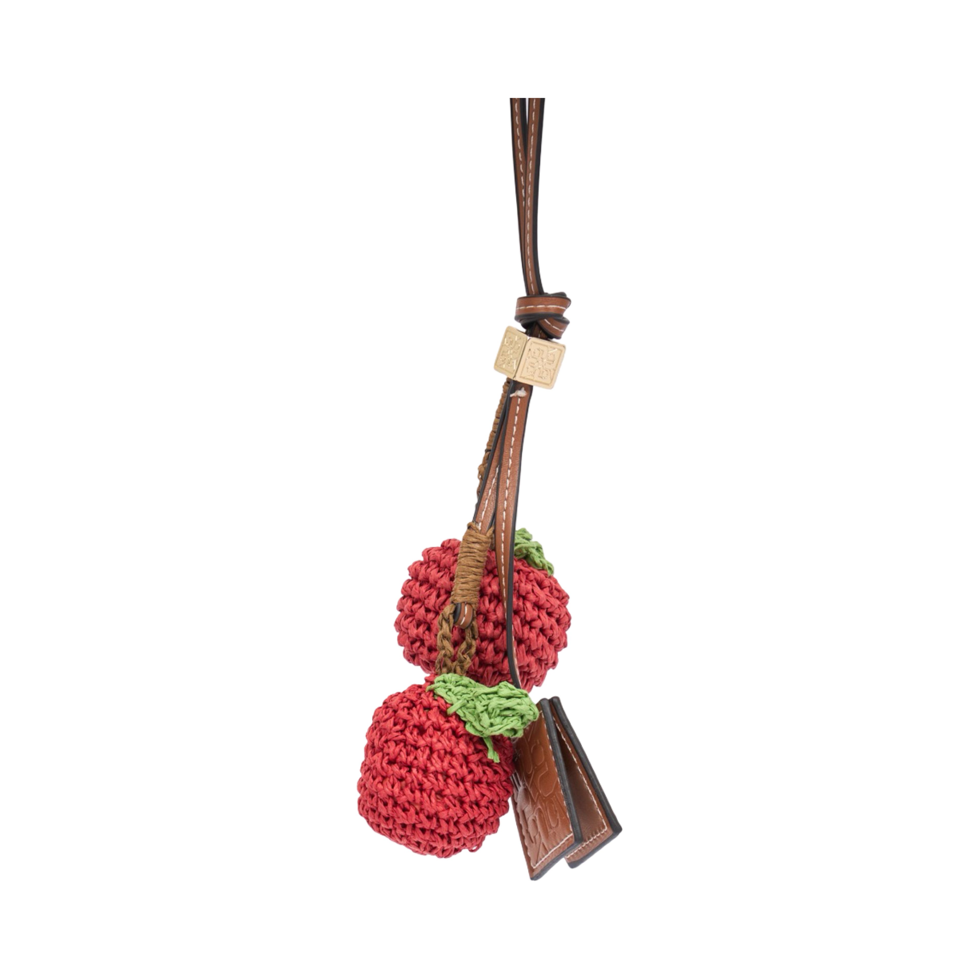 Fruity Crochet Bag Charm – Apple