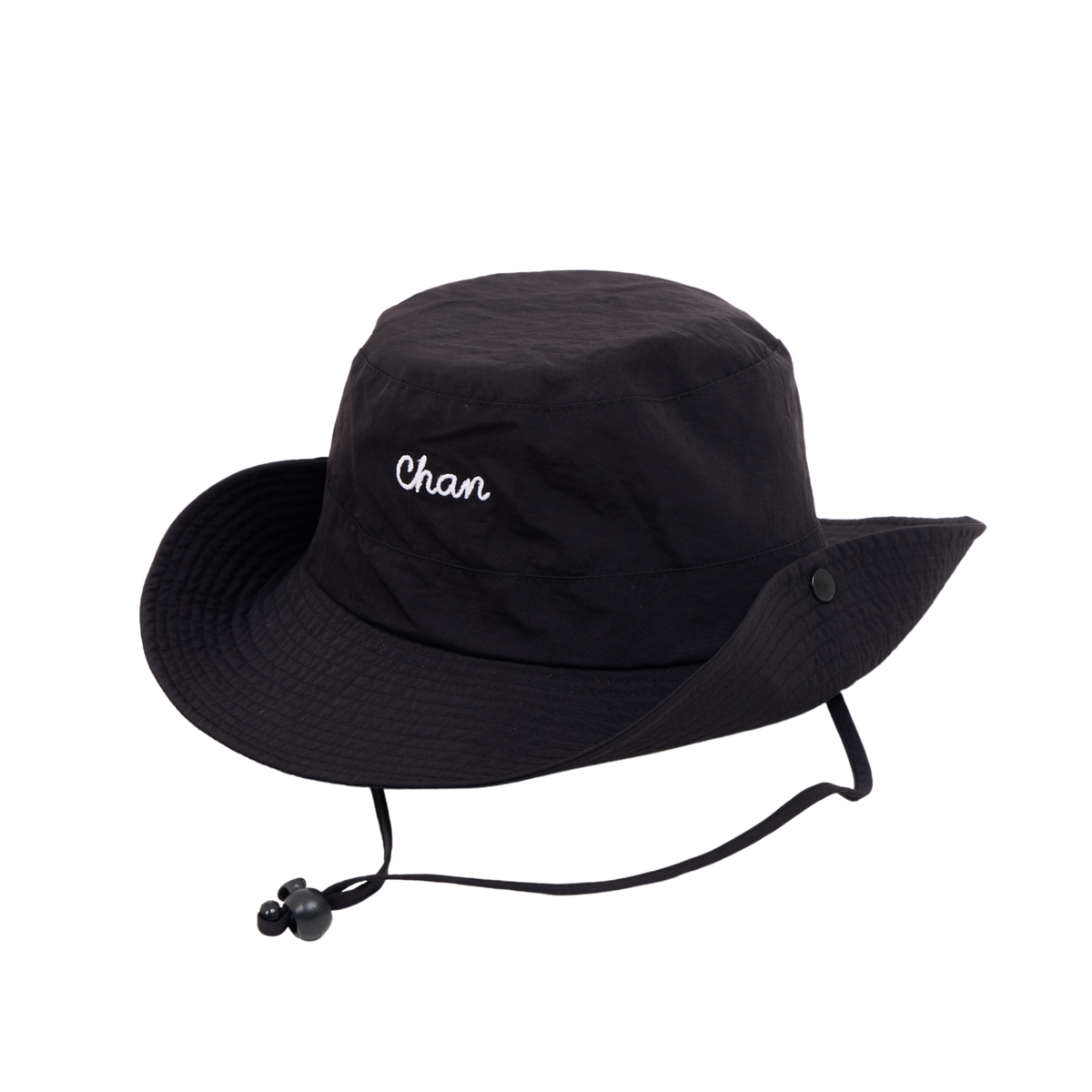 Logo Embroidery Bucket Hat – Black