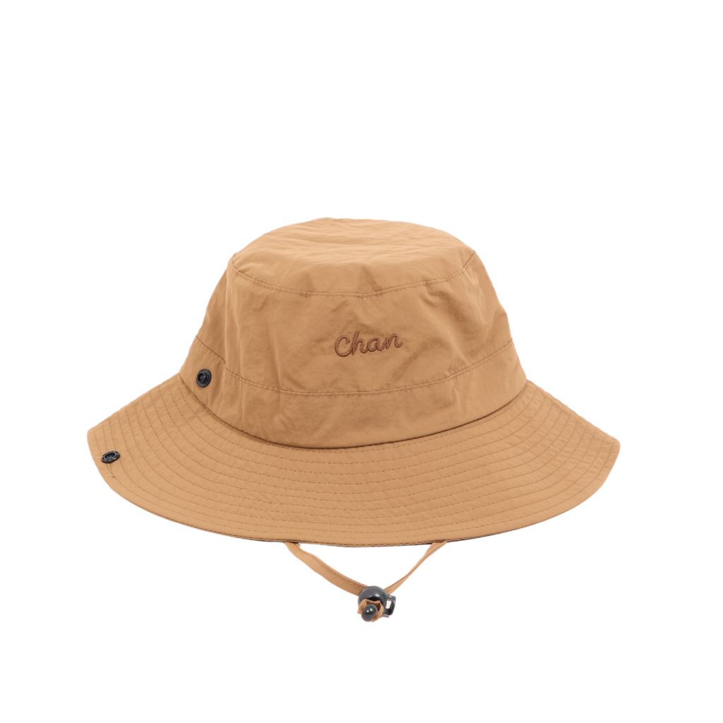 Logo Embroidery Bucket Hat – Brown