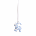 Woven Rabbit Blue Bag Charm – Silver