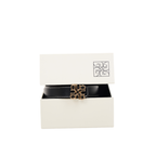 Leather Belt Black/Brown – Gold
