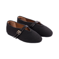Chan Journey – Capri Woven Mary Jane Flats – Midnight