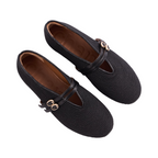 Journey –  Capri Mary Jane Flats – Midnight