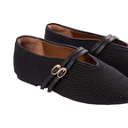Journey –  Capri Mary Jane Flats – Midnight