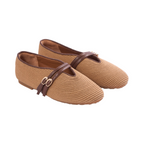 Journey –  Capri Mary Jane Flats – Milk Tea