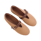 Journey –  Capri Mary Jane Flats – Milk Tea