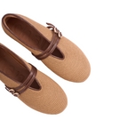 Journey –  Capri Mary Jane Flats – Milk Tea
