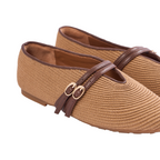 Journey –  Capri Mary Jane Flats – Milk Tea