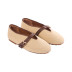 Journey –   Capri Mary Jane Flats – Oat