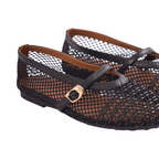 Journey –  Verona HandMesh Flats – Midnight