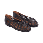 Journey –  Roma Handmade Calfskin Flats – Midnight