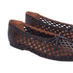 Journey –  Roma Handmade Calfskin Flats – Midnight