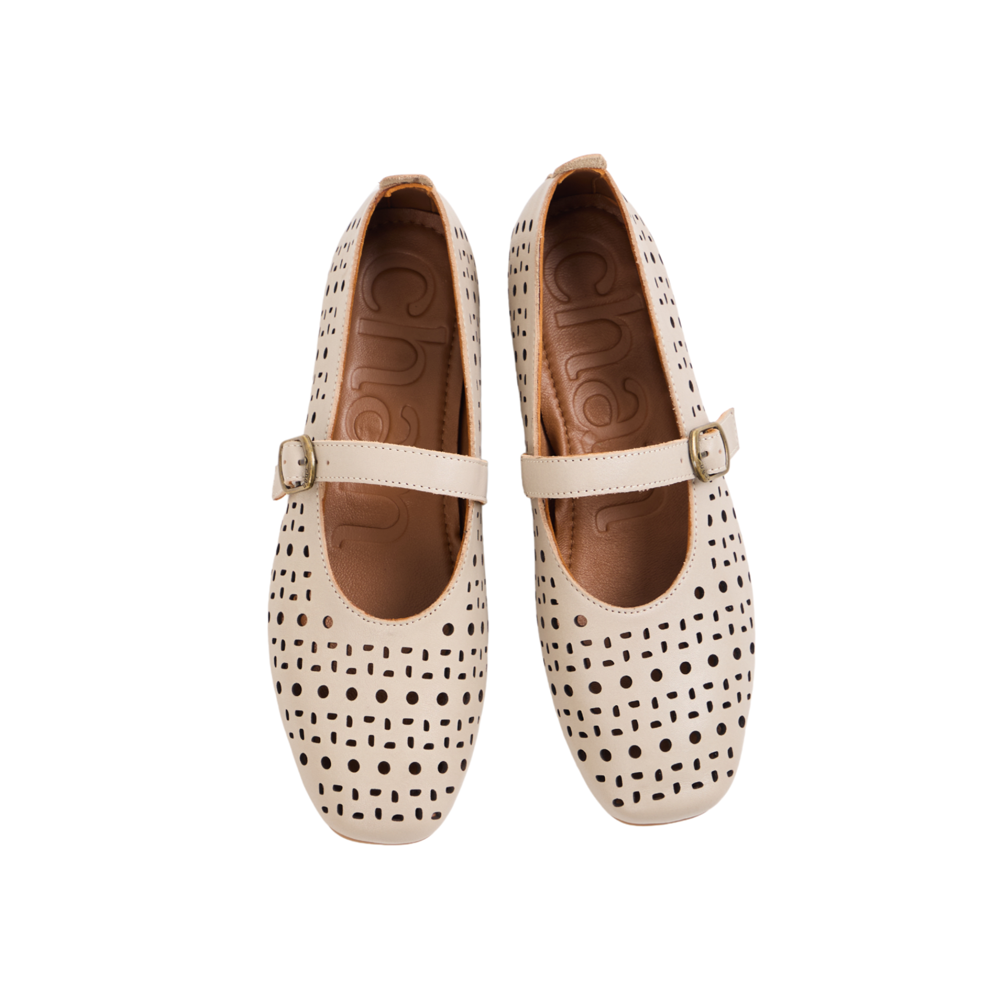 Journey – Siena Calfskin Mary Jane Flats – Smoky Grey