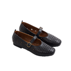 Journey – Siena Calfskin Mary Jane Flats – Midnight