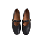 Journey – Siena Calfskin Mary Jane Flats – Midnight