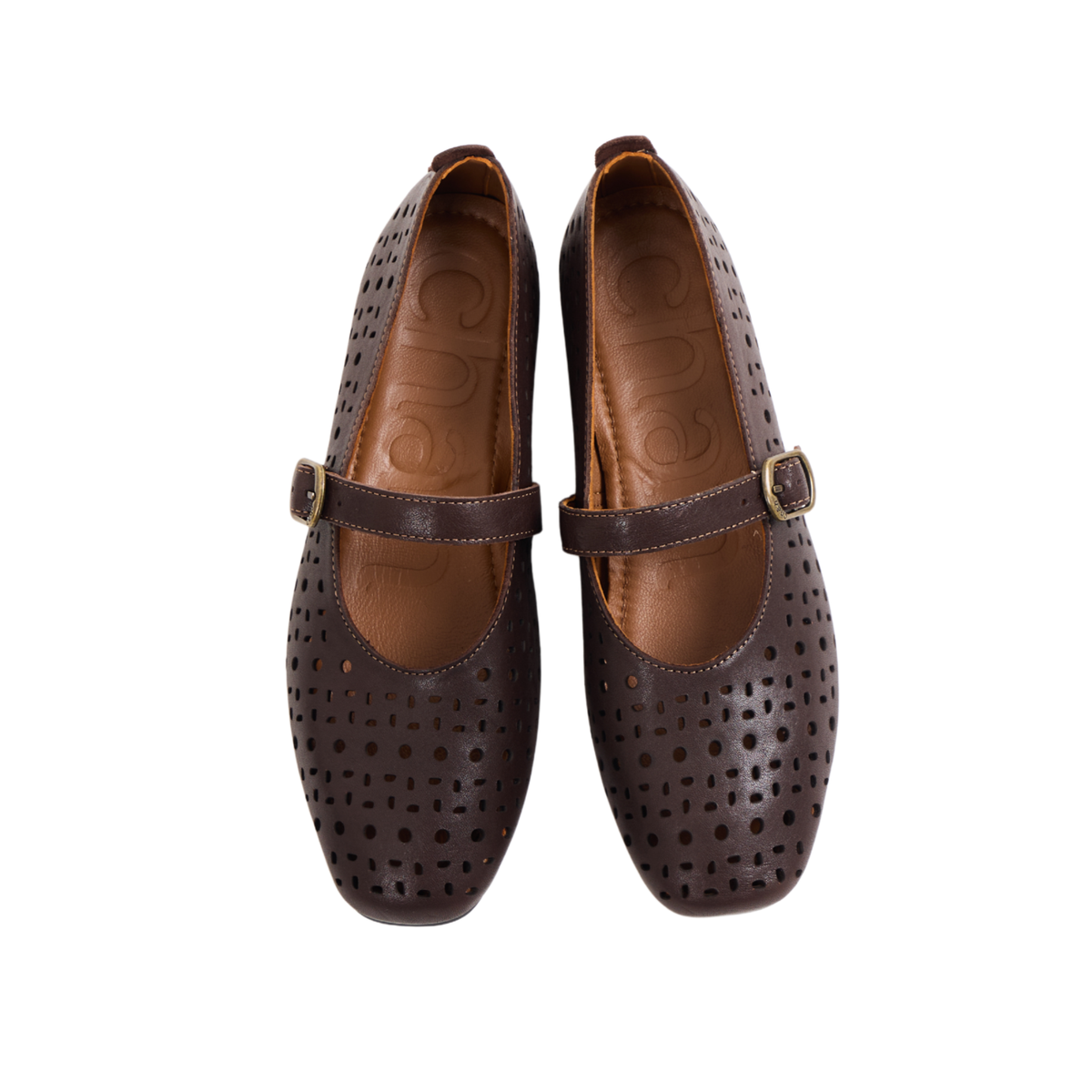 Journey – Siena Calfskin Mary Jane Flats – Chocolate