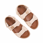 Riviera – Positano Monogram Sandals – Ivory