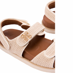 Riviera – Positano Monogram Sandals – Ivory