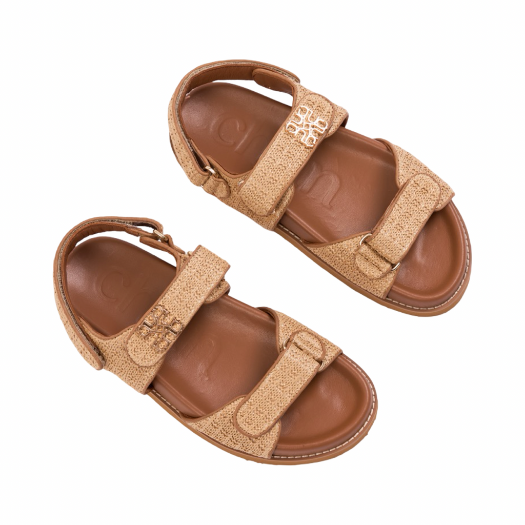 Riviera – Positano Monogram Sandals – Dune