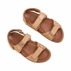 Riviera – Positano Monogram Sandals – Dune