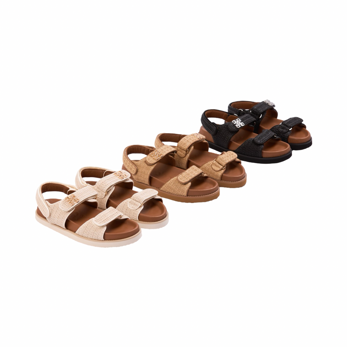 Riviera – Positano Monogram Sandals – Midnight