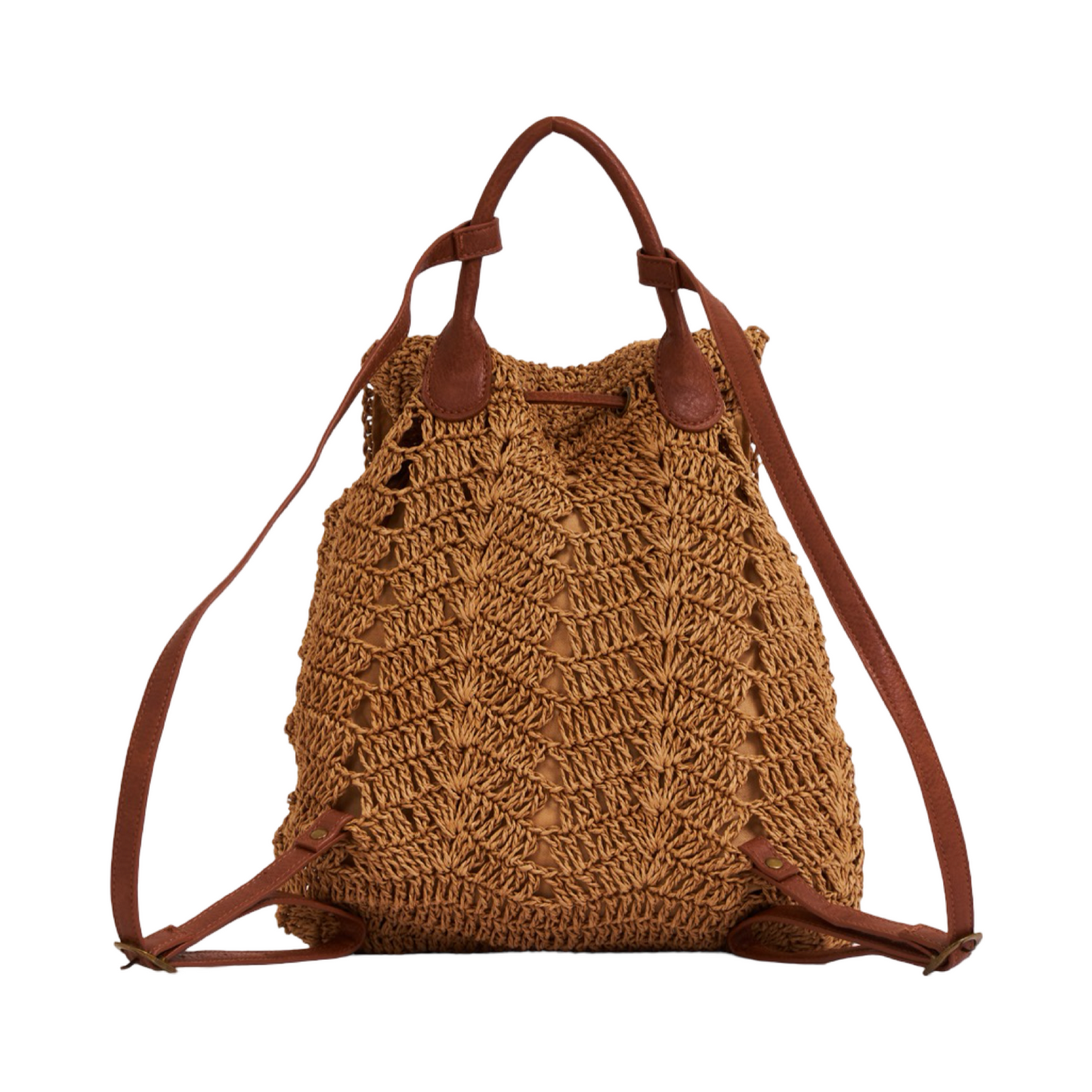 Everyday Earth – Straw Backpack – Brown