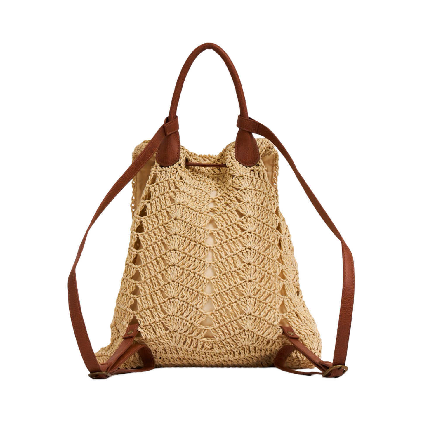 Everyday Earth – Straw Backpack – Beige