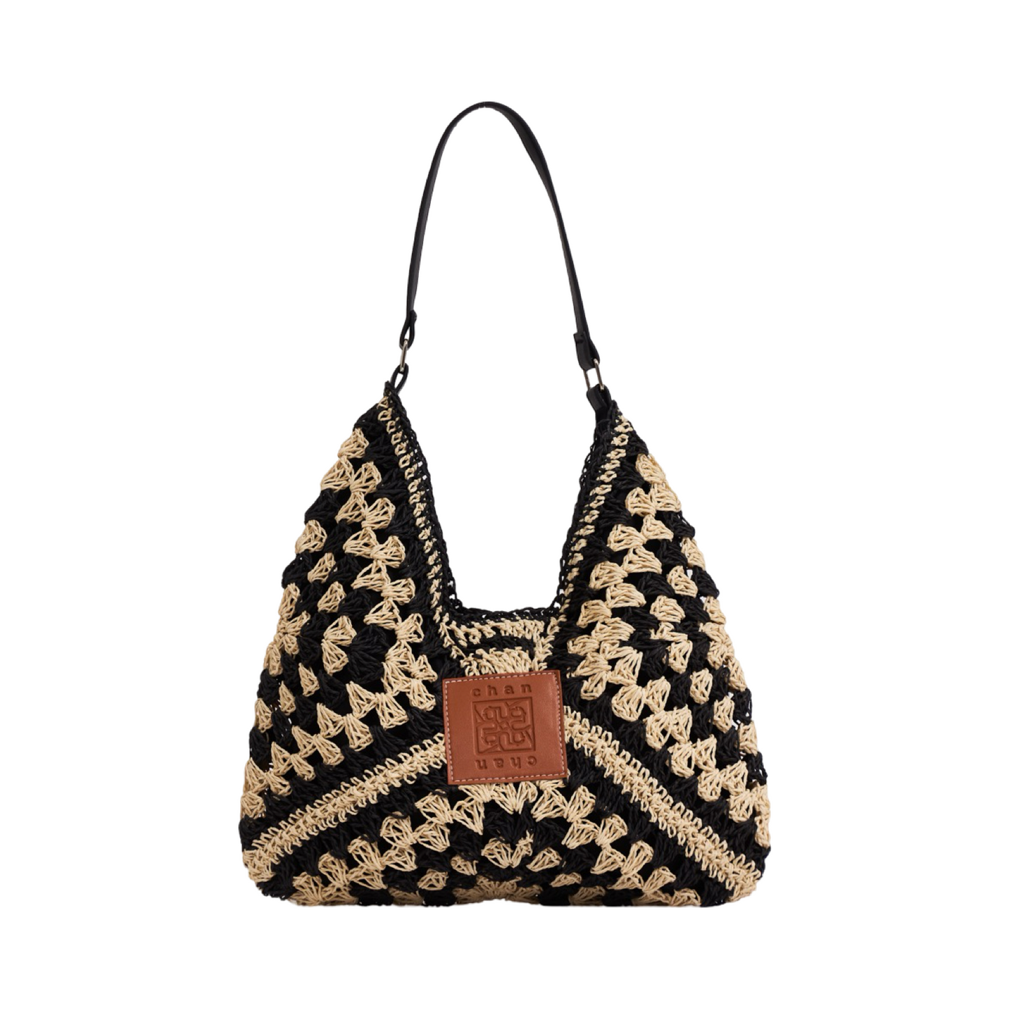 Woven Tote Bag -  All Black