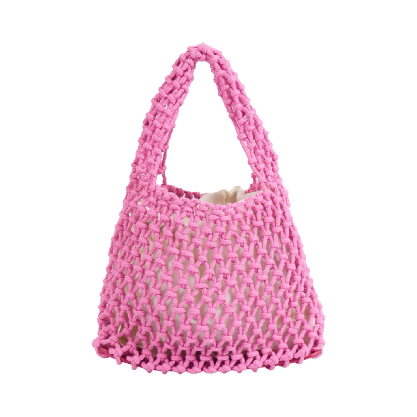 Knitted Mini Bag - Baby Pink