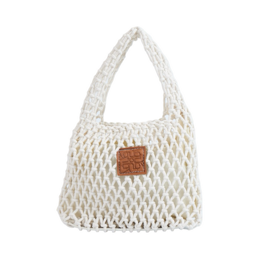 Knitted Mini Bag - White