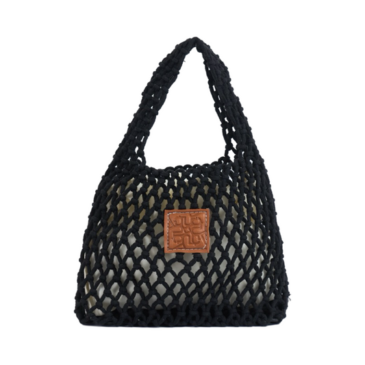 Knitted Mini Bag - Black