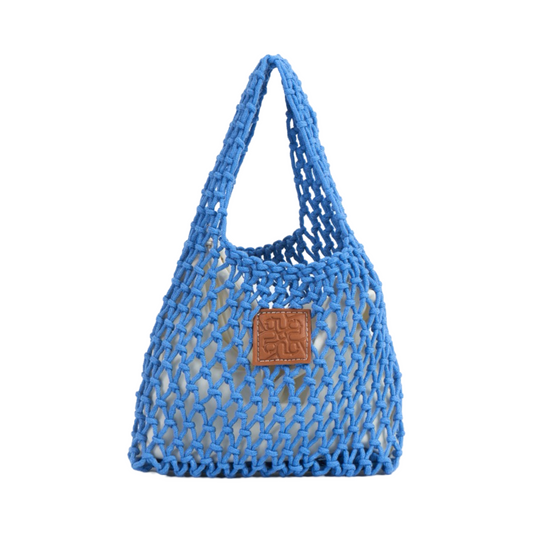 Knitted Mini Bag - Blue