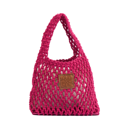 Knitted Mini Bag - Hot Pink