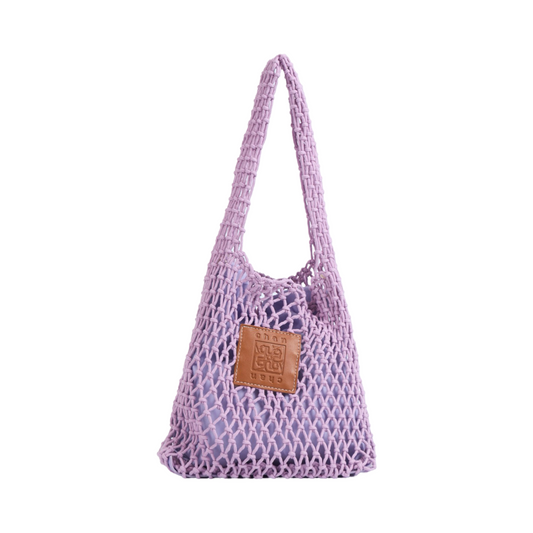 Knitted Tote Bag - Lavender