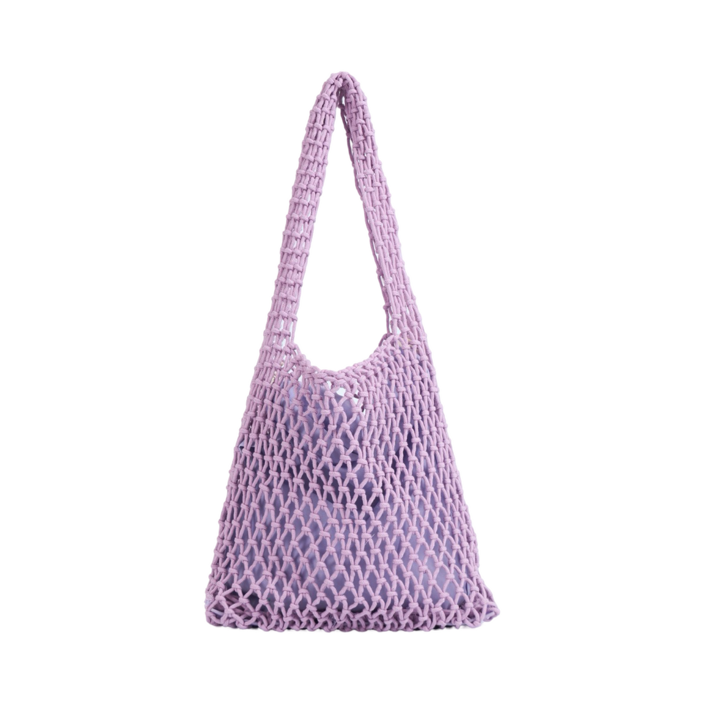 Knitted Tote Bag - Lavender