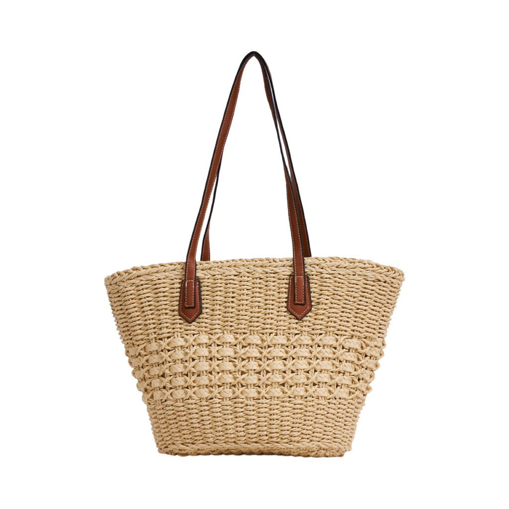 Everyday Earth – Straw Tote Bag – Beige