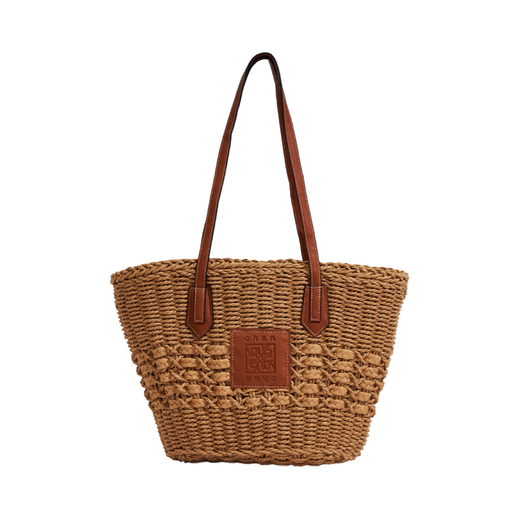 Everyday Earth – Straw Tote Bag – Brown