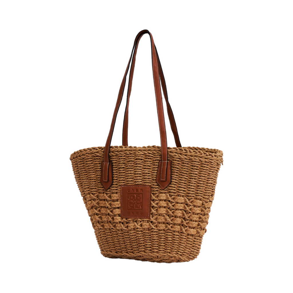 Everyday Earth – Straw Tote Bag – Brown