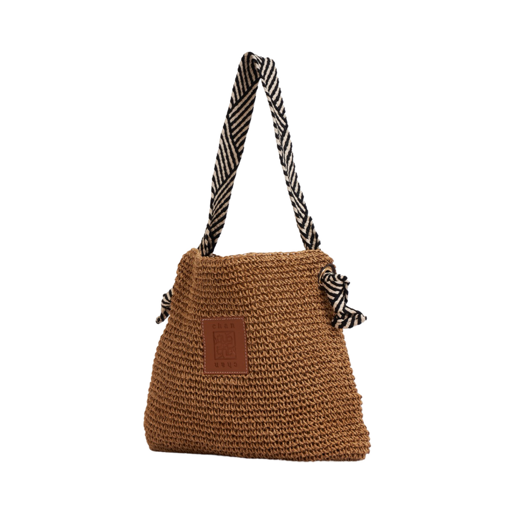 Everyday Earth – Straw Tote Bag – Brown