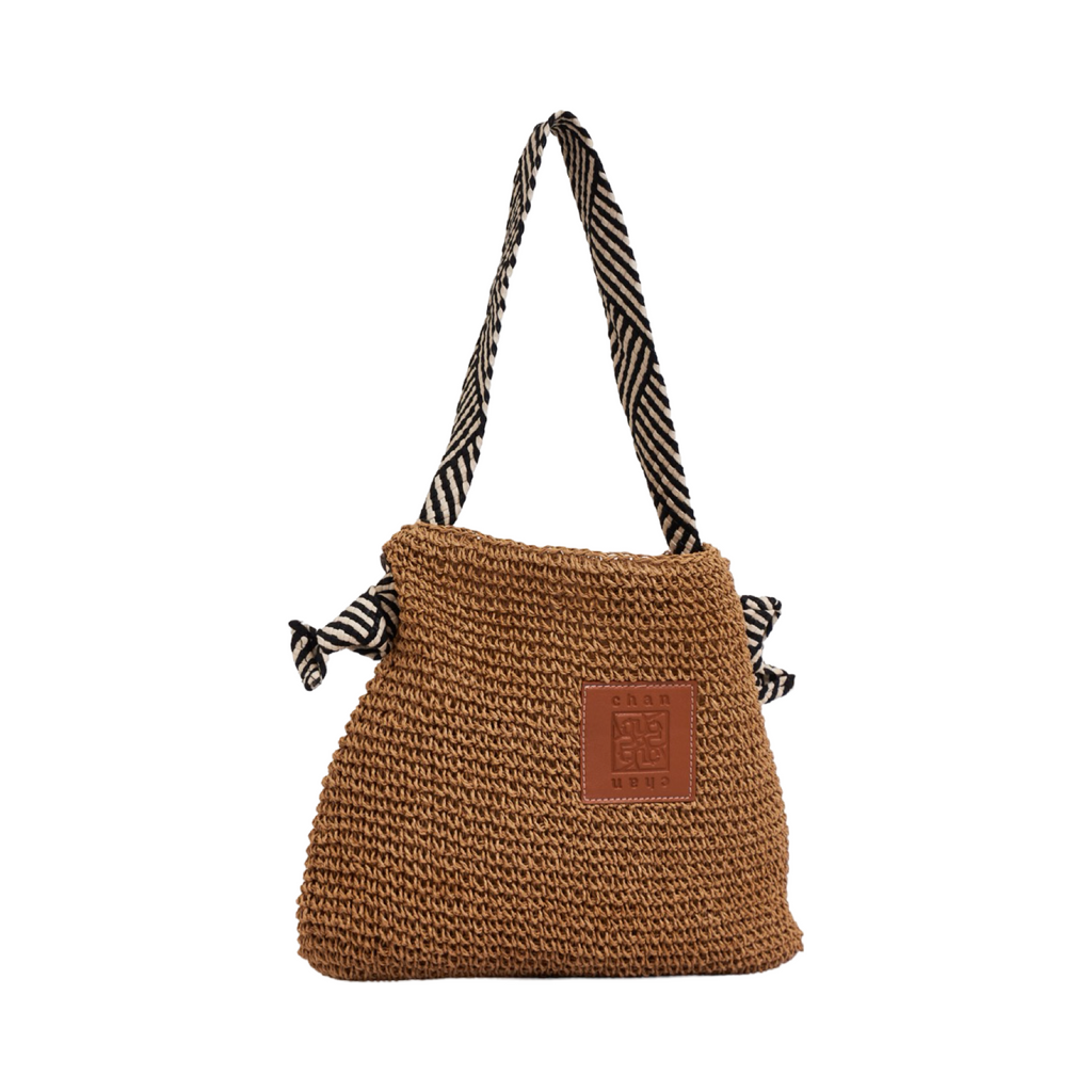 Everyday Earth – Straw Tote Bag – Brown