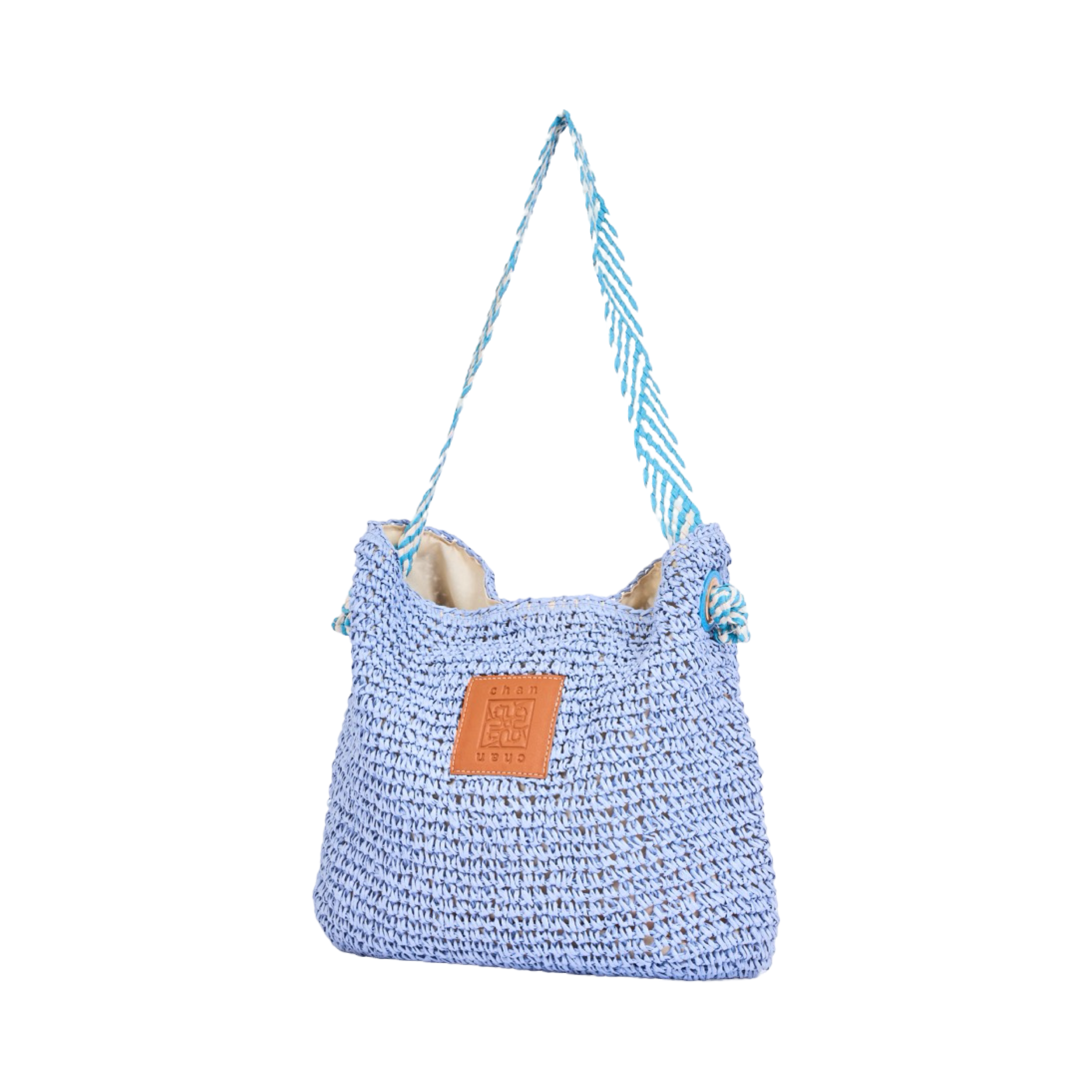 Everyday Earth – Straw Shoulder Bag – Lavender
