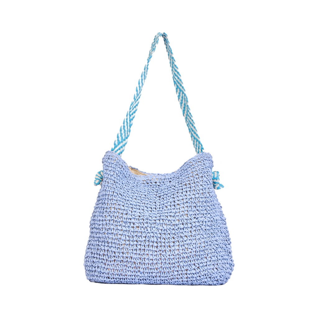 Everyday Earth – Straw Shoulder Bag – Lavender