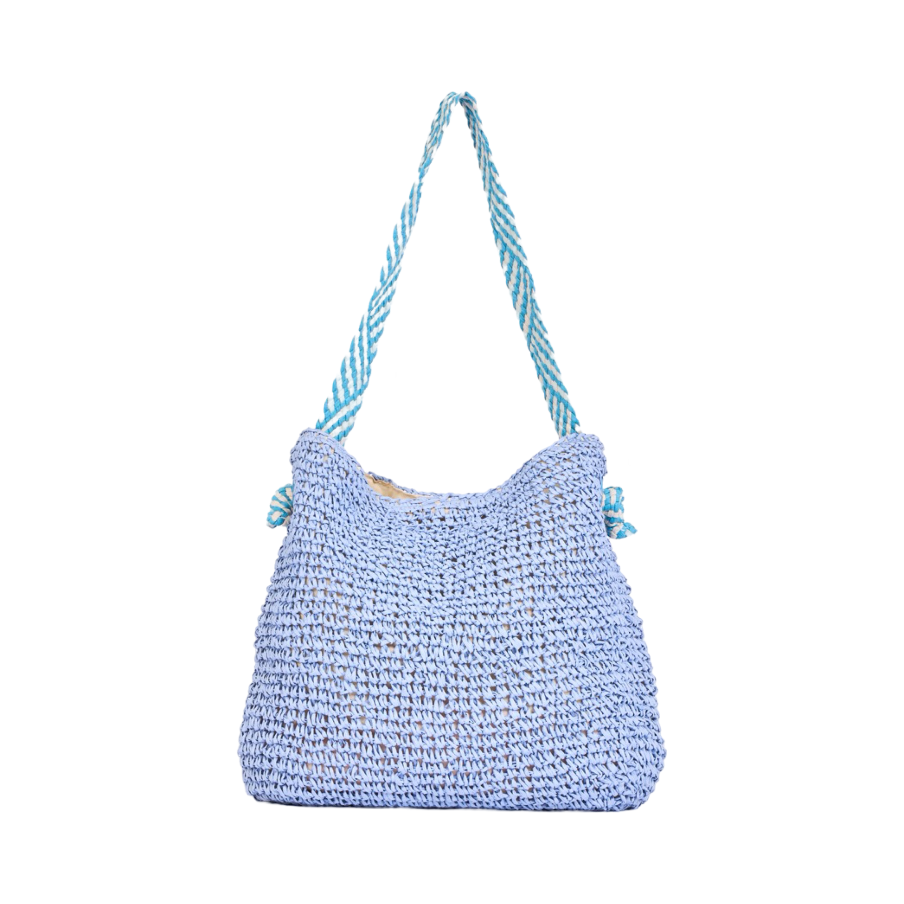 Everyday Earth – Straw Shoulder Bag – Lavender