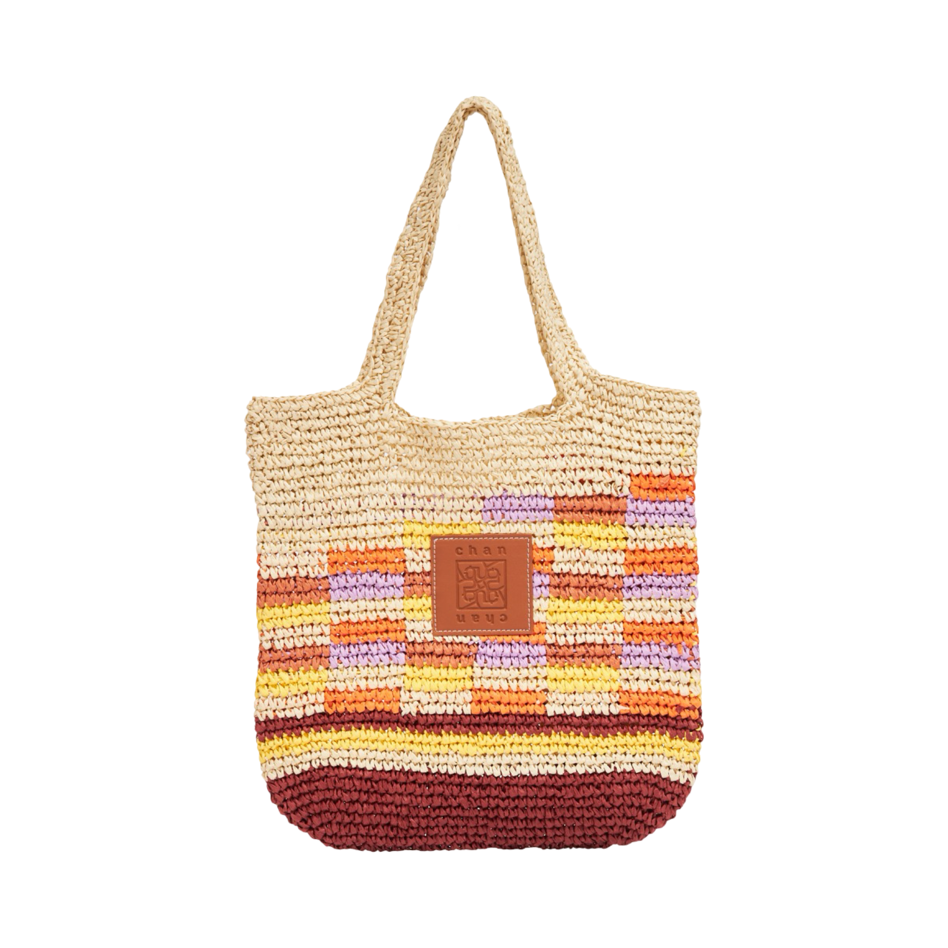 Straw Tote Bag - Beige