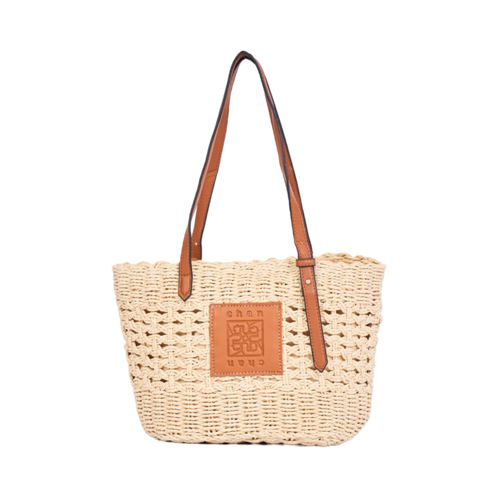 Everyday Earth – Straw Shoulder Bag – Beige