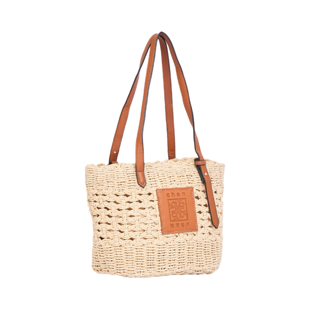 Everyday Earth – Straw Shoulder Bag – Beige