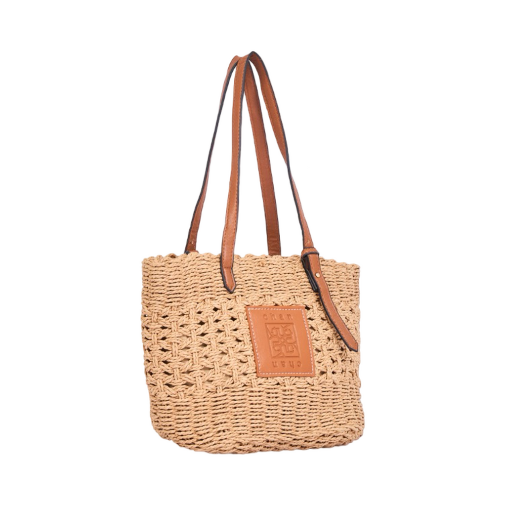 Everyday Earth – Straw Shoulder Bag – Brown