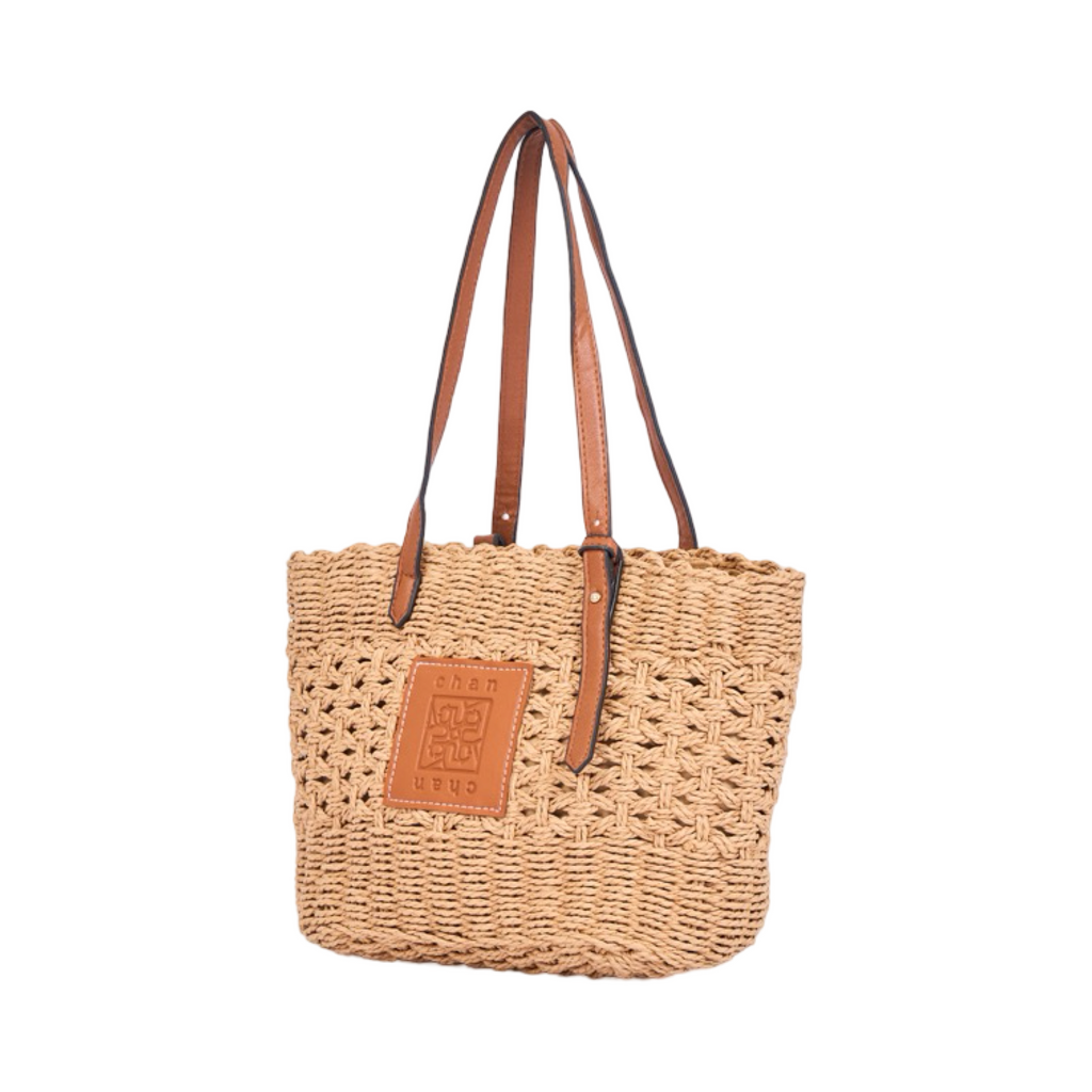 Everyday Earth – Straw Shoulder Bag – Brown