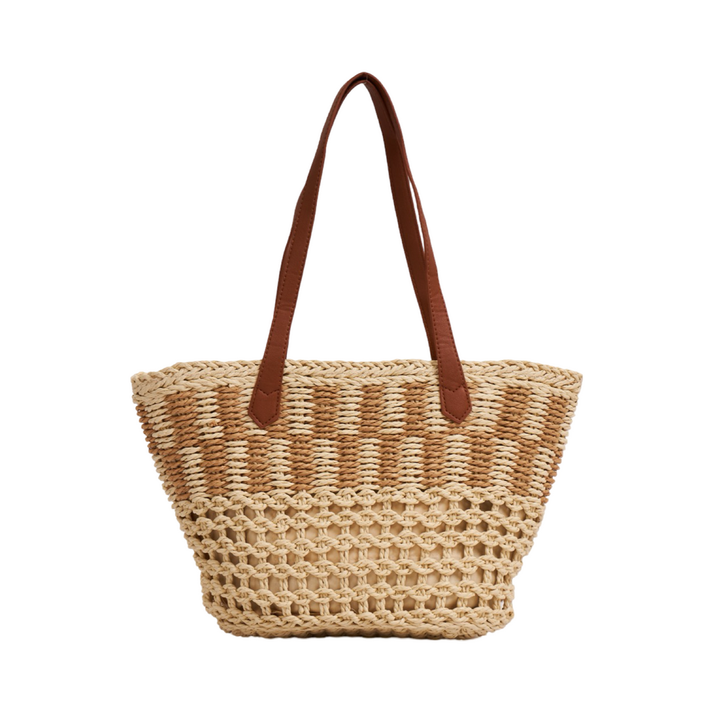 Everyday Earth – Straw Tote Bag – Beige